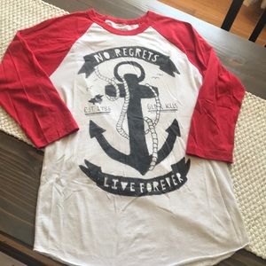 3/4 sleeve Glamour kills tee - Zumiez